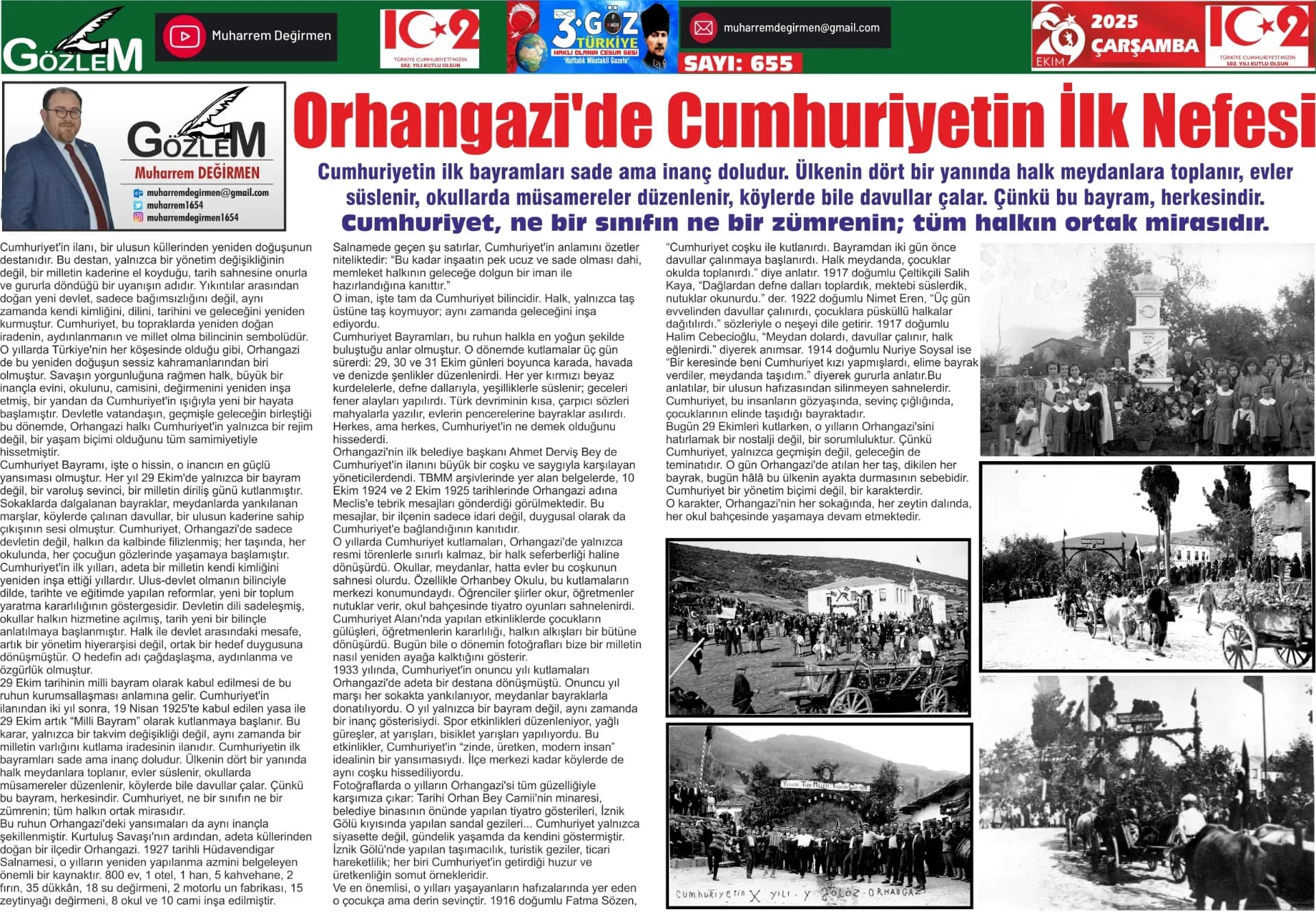 Orhangazi'de Cumhuriyetin İlk Nefesi