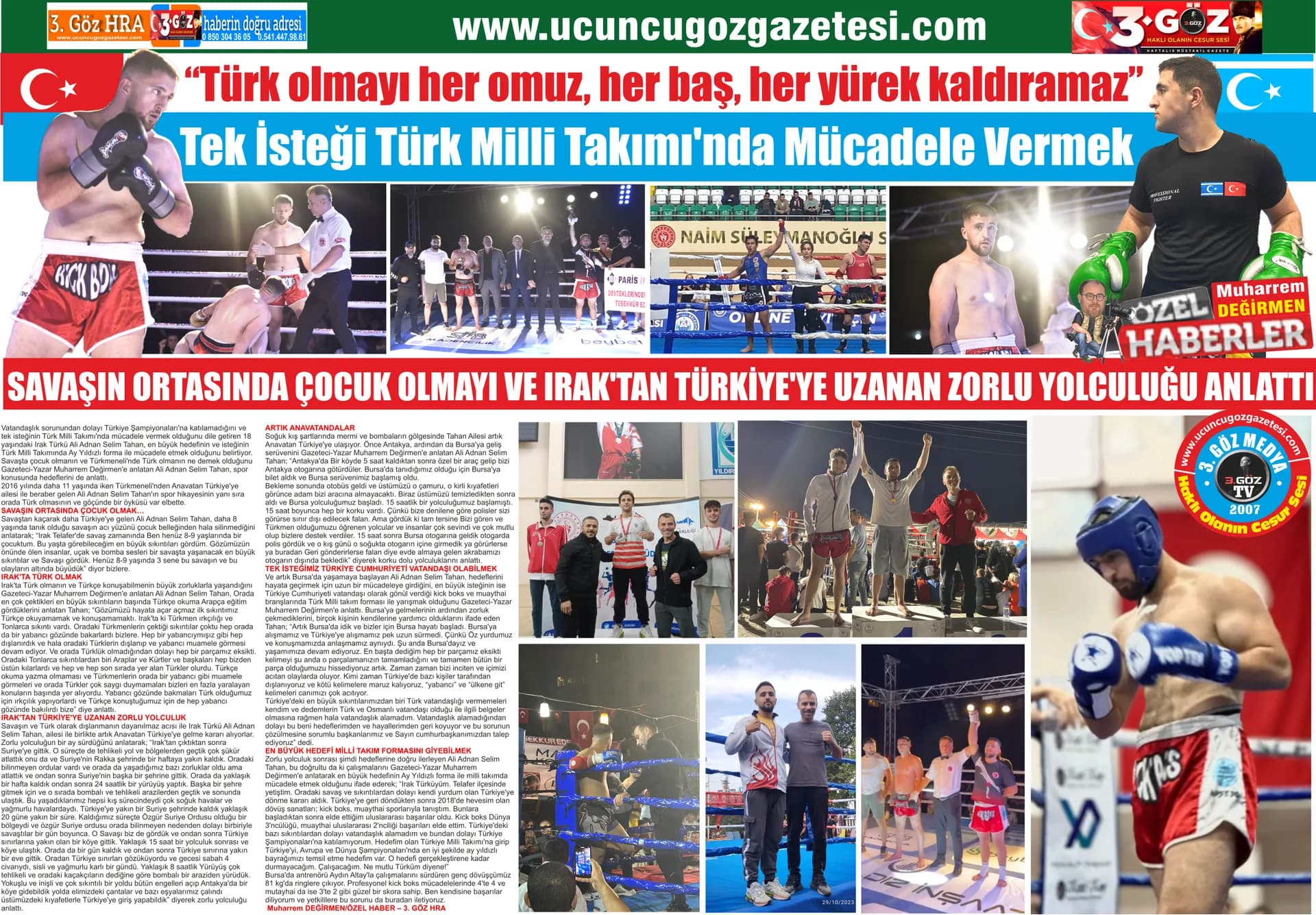 “Türk olmayı her omuz, her baş, her yürek kaldıramaz” Tek İsteği Türk Milli Takımı’nda Mücadele Vermek